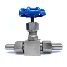 304 stainless steel welded needle valve J23W high pressure needle valve swing globe valve